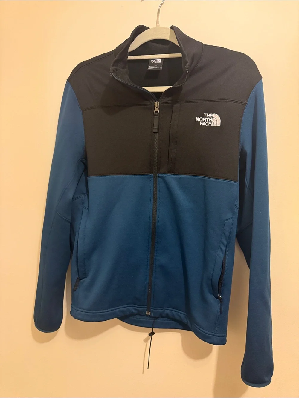 The North Face Men’s Blue and Black Zip-Up Shirt Jacket